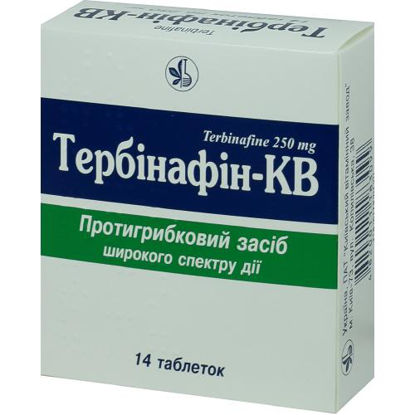 Фото Тербинафин-КВ таблетки 250 мг №14